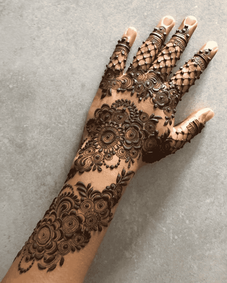 Ravishing Full Hand Henna Design