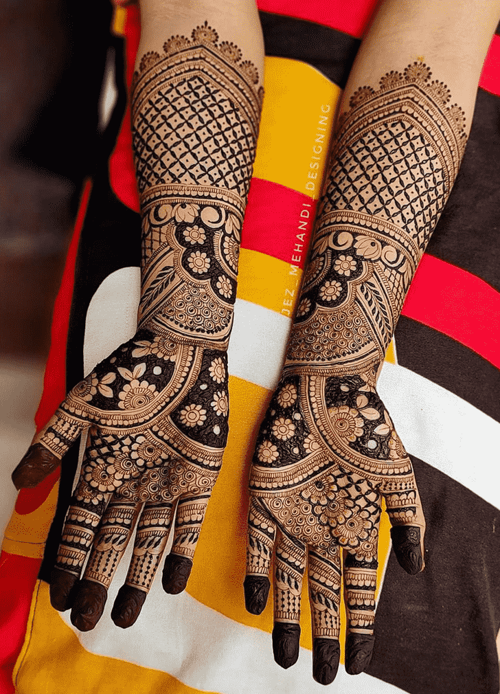 Splendid Full Hand Henna Design