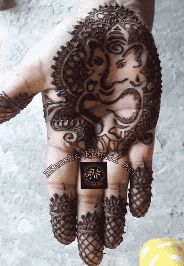 Delightful Ganesh Chaturthi Henna Design