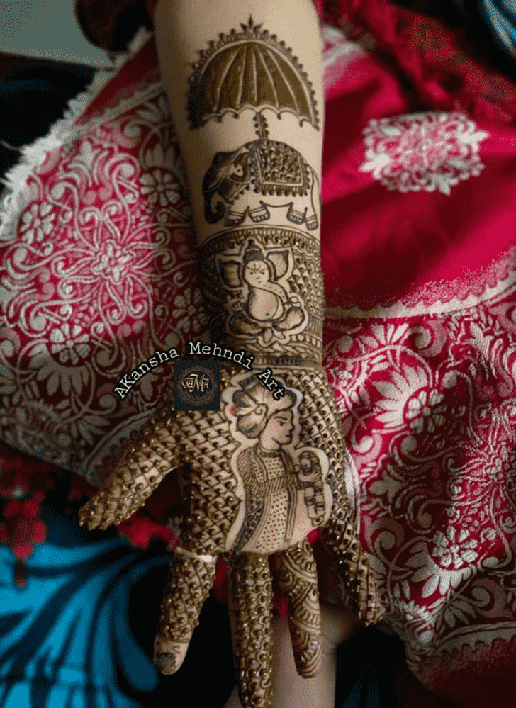 Divine Ganesh Chaturthi Henna Design