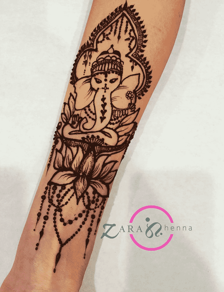 Awesome Ganesh Henna Design