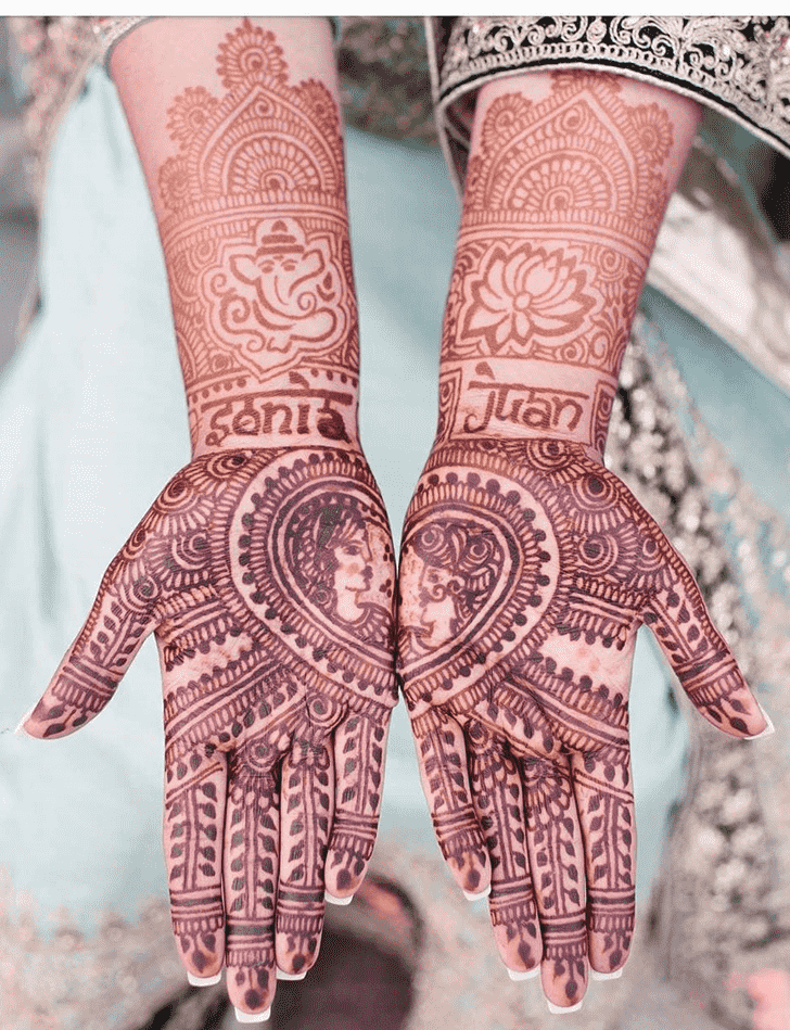 Mesmeric Ganesh Henna Design
