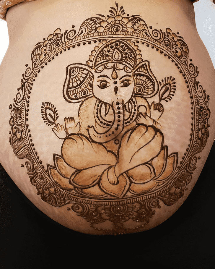 Ravishing Ganesh Henna Design