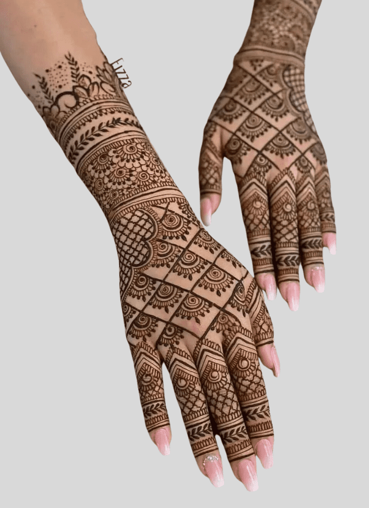 Adorable Ganga Dussehral Henna Design