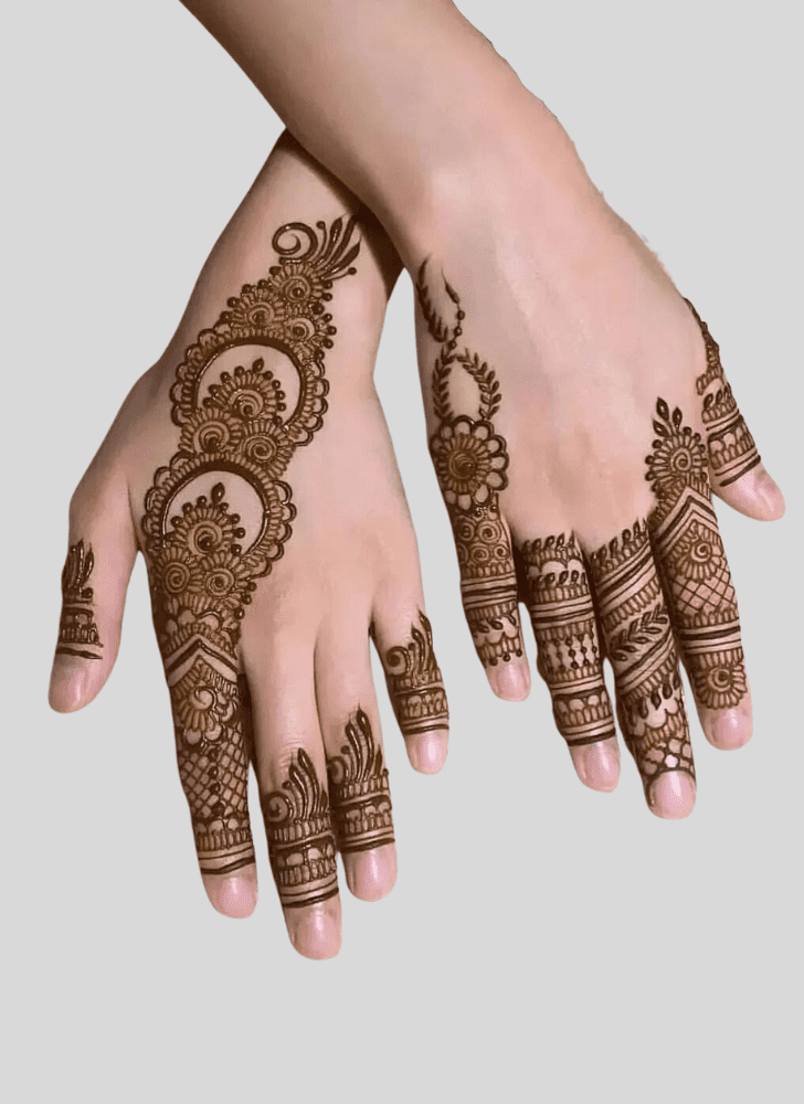 Alluring Ganga Dussehral Henna Design