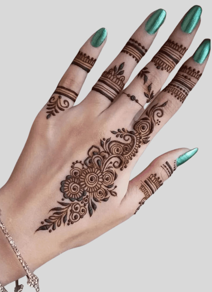 Appealing Ganga Dussehral Henna Design