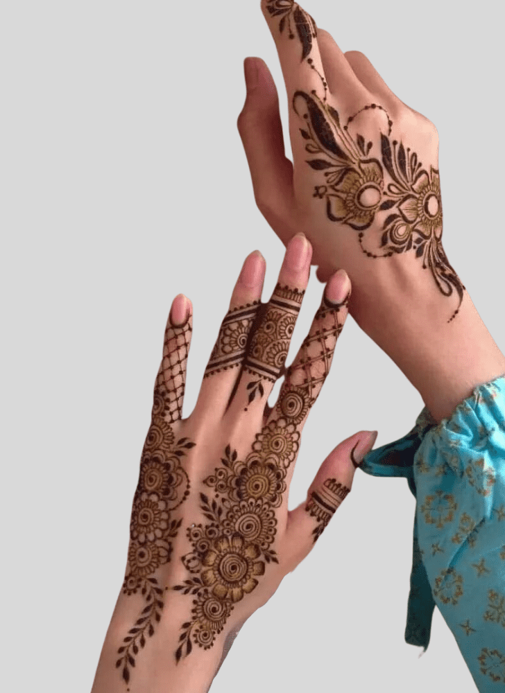 Beauteous Ganga Dussehral Henna Design