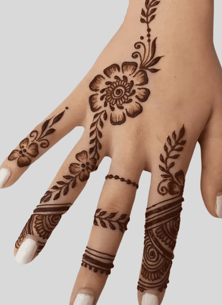 Bewitching Ganga Dussehral Henna Design