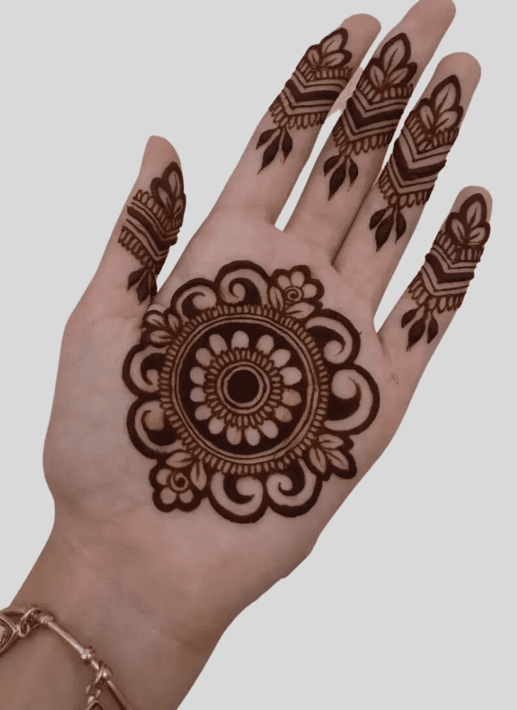 Charming Ganga Dussehral Henna Design