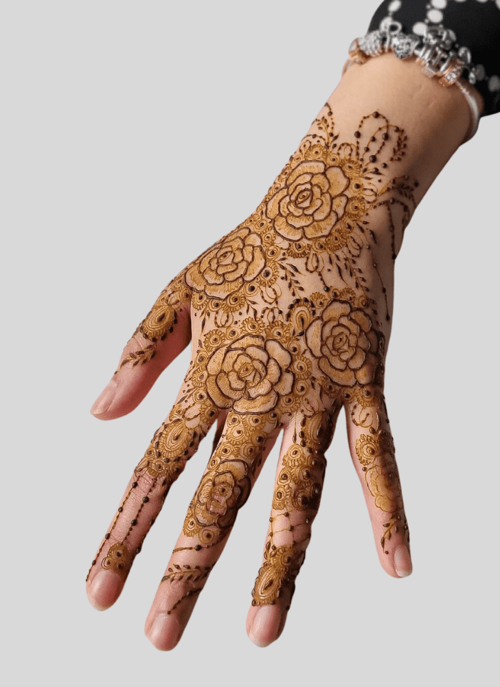 Enthralling Ganga Dussehral Henna Design