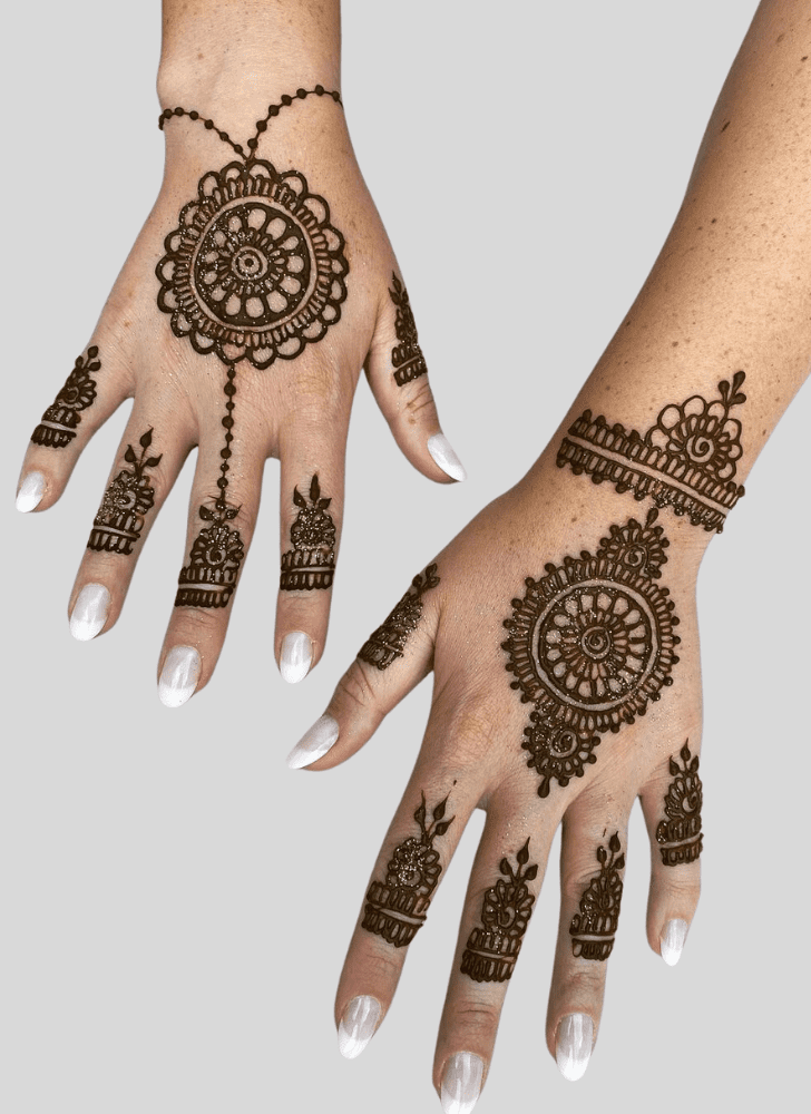 Enticing Ganga Dussehral Henna Design