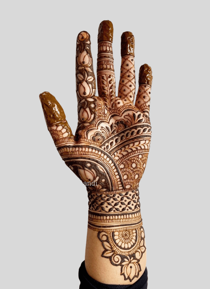 Excellent Ganga Dussehral Henna Design