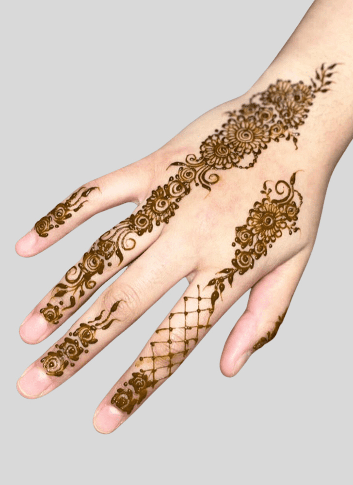 Fascinating Ganga Dussehral Henna Design