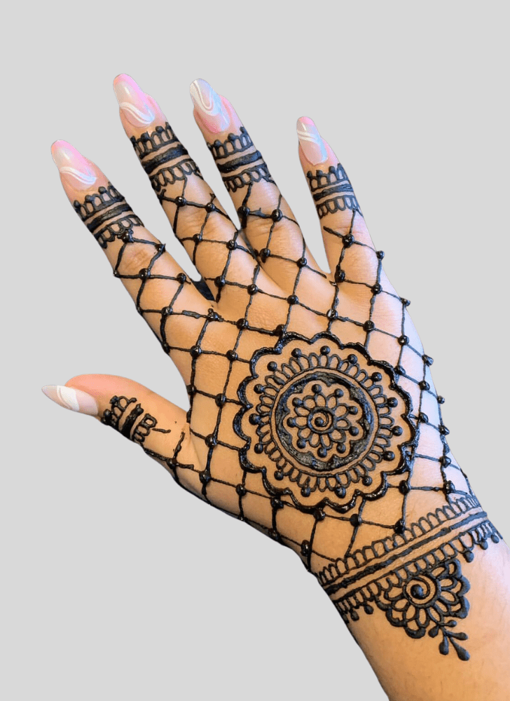 Pretty Ganga Dussehral Henna Design