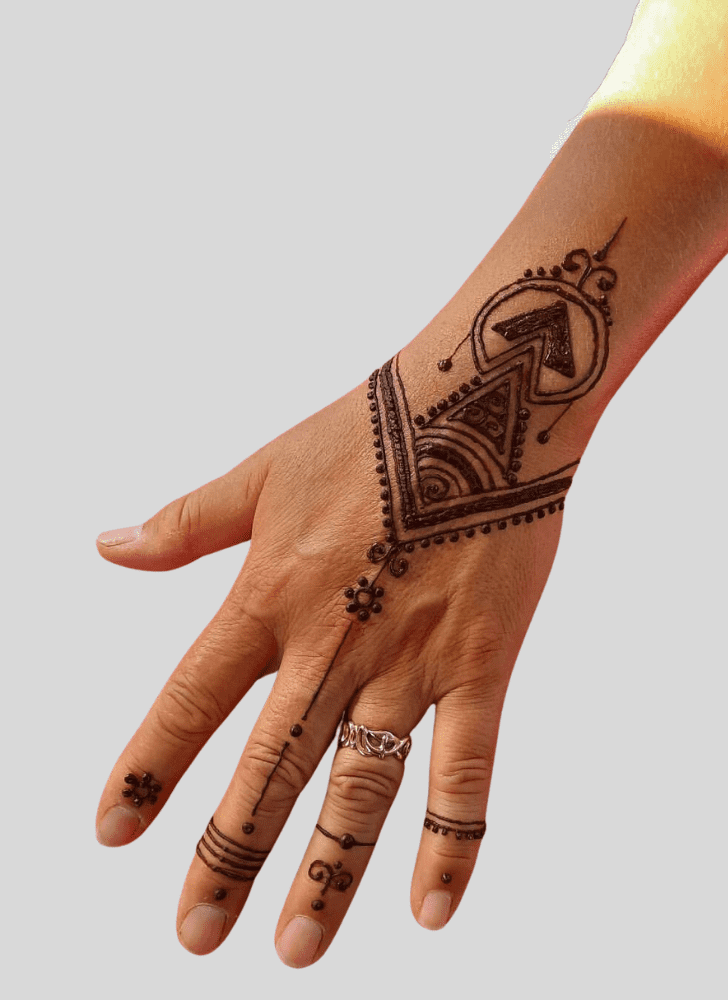 Refined Ganga Dussehral Henna Design