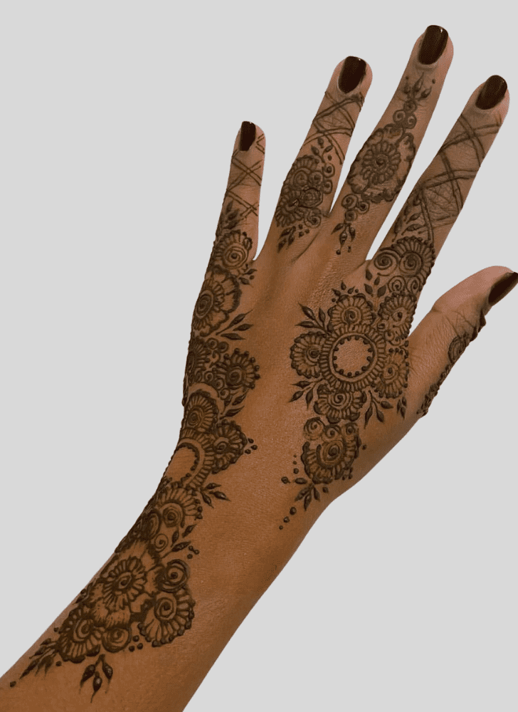 Shapely Ganga Dussehral Henna Design