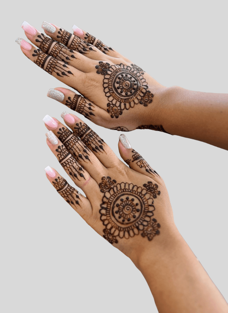 Slightly Ganga Dussehral Henna Design
