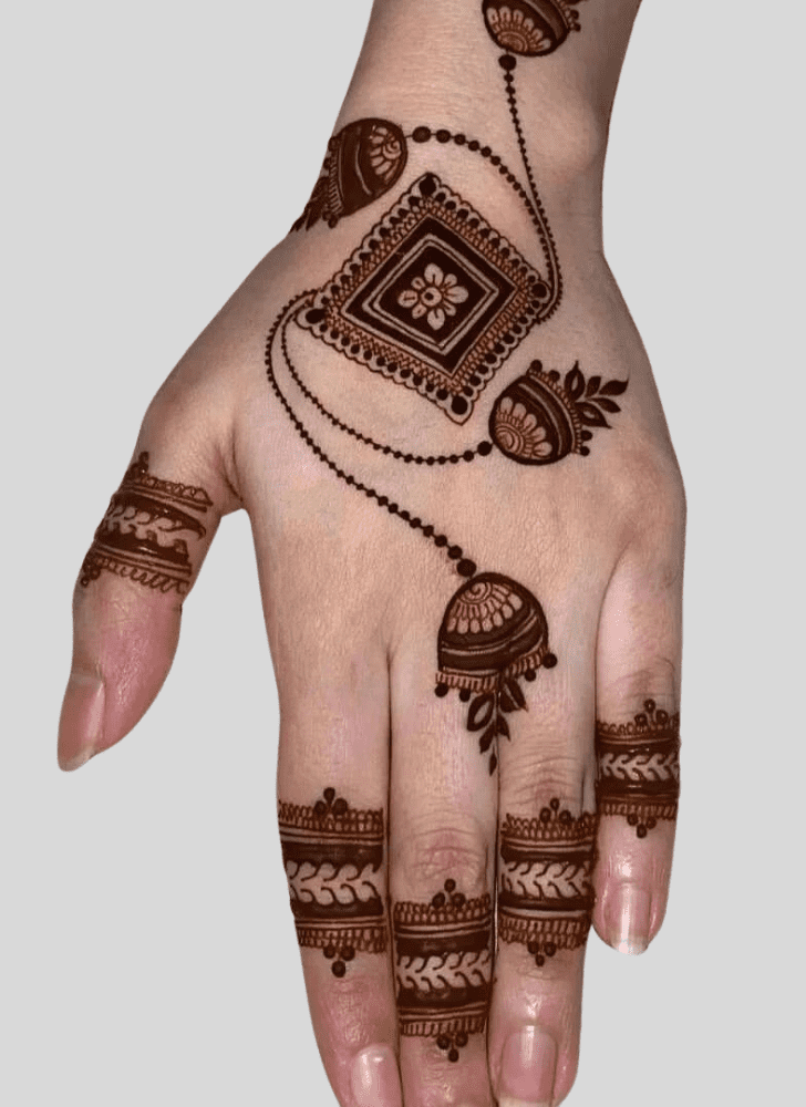 Stunning Ganga Dussehral Henna Design