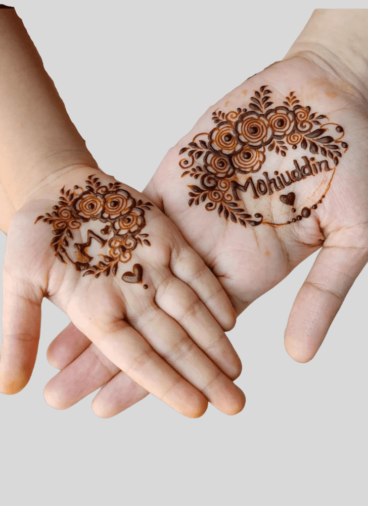 Alluring Gangaur Henna Design