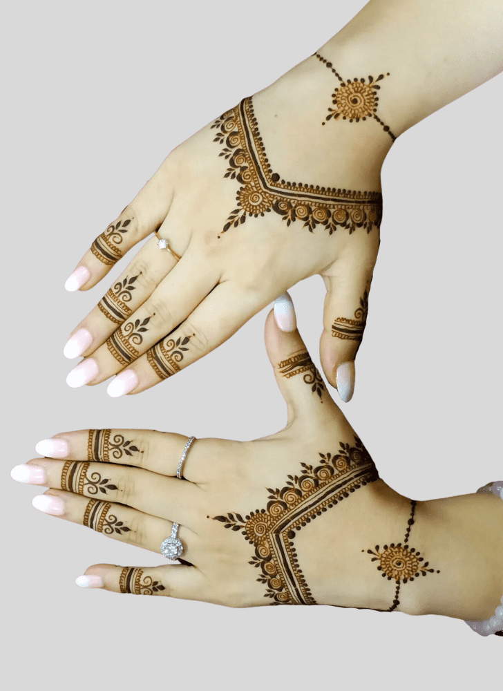 Appealing Gangaur Henna Design