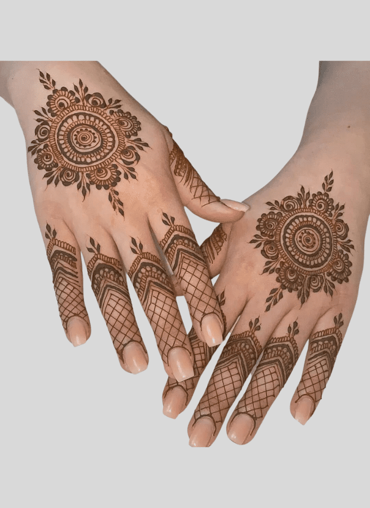 Bewitching Gangaur Henna Design