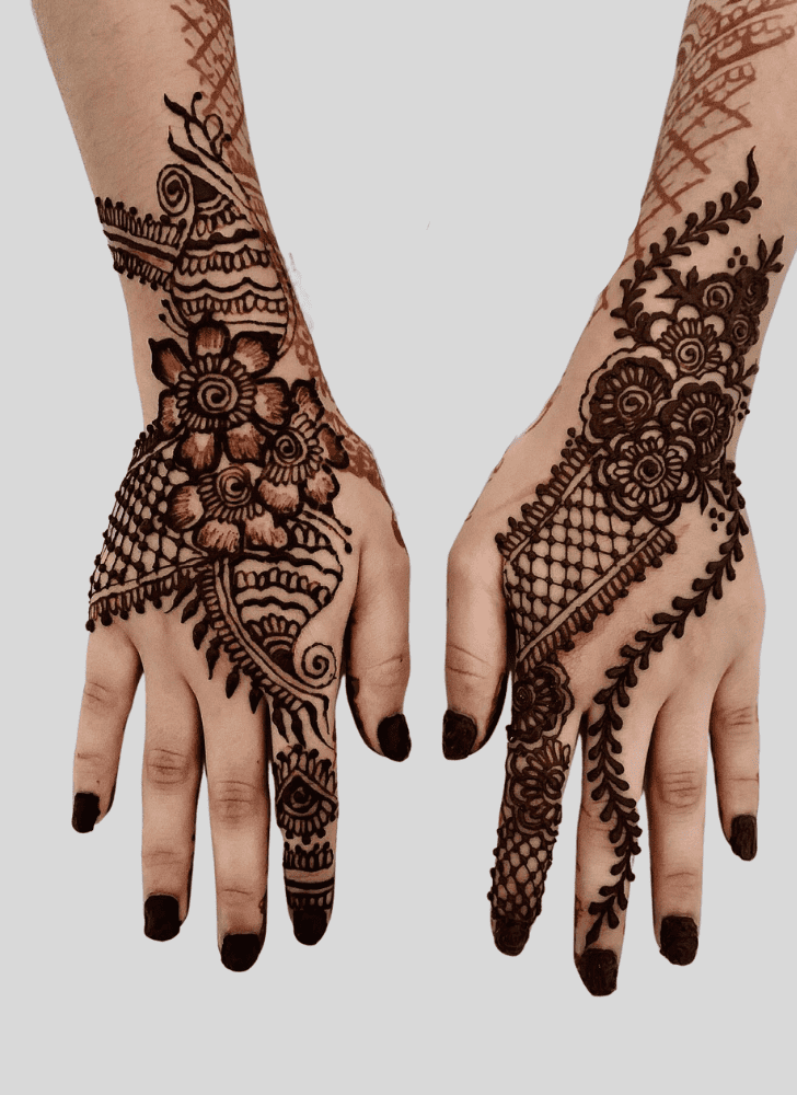 Captivating Gangaur Henna Design