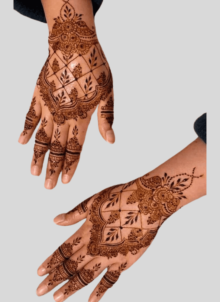 Classy Gangaur Henna Design