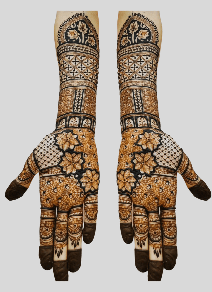 Arm Gangaur Henna Design