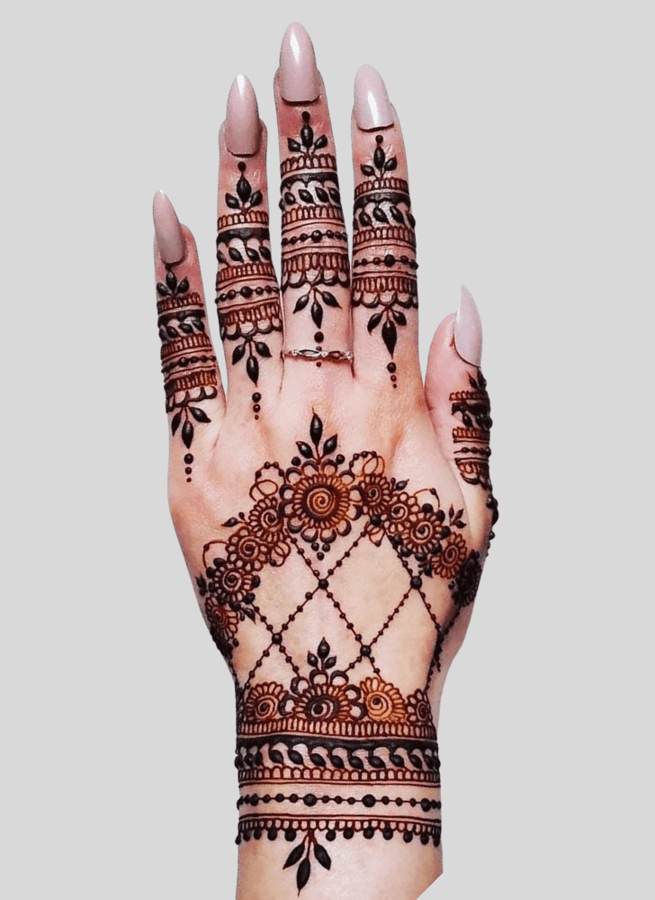 Dazzling Gangaur Henna Design
