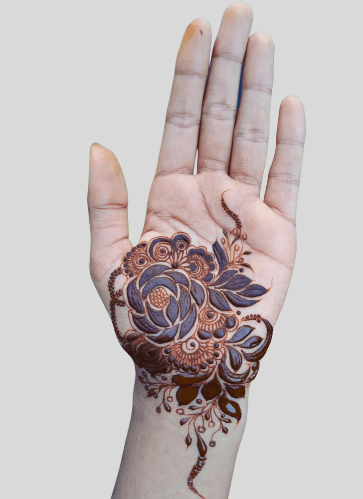 Delicate Gangaur Henna Design