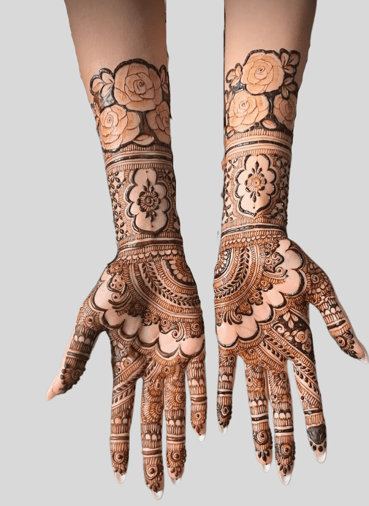 Arm Gangaur Henna Design