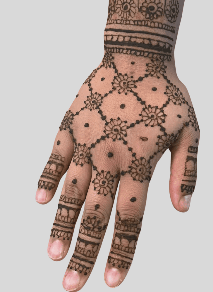 Enthralling Gangaur Henna Design