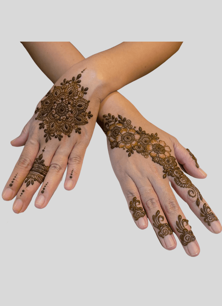 Enticing Gangaur Henna Design