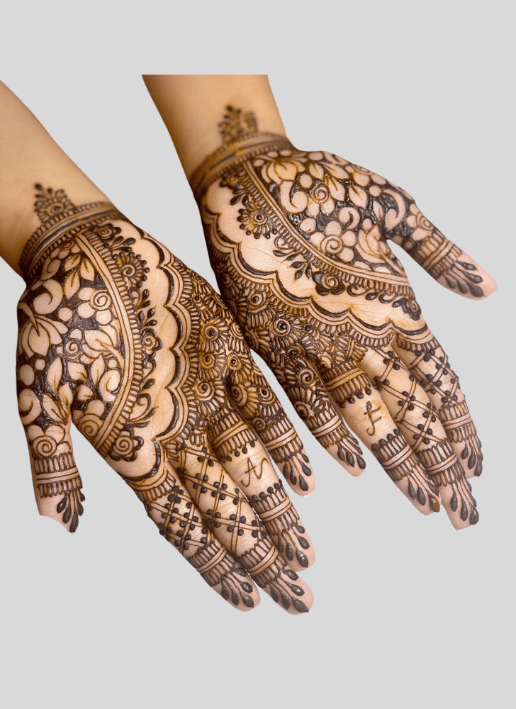 Excellent Gangaur Henna Design
