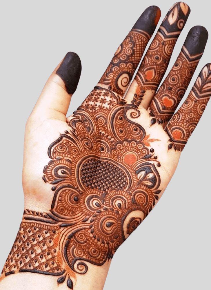 Fine Gangaur Henna Design