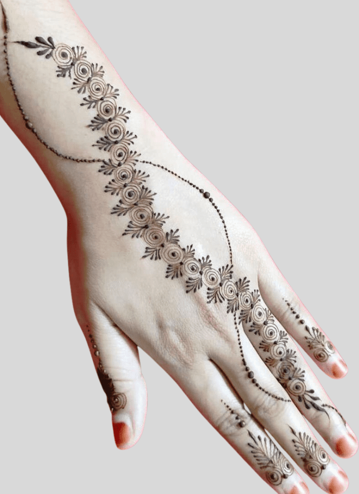 Graceful Gangaur Henna Design