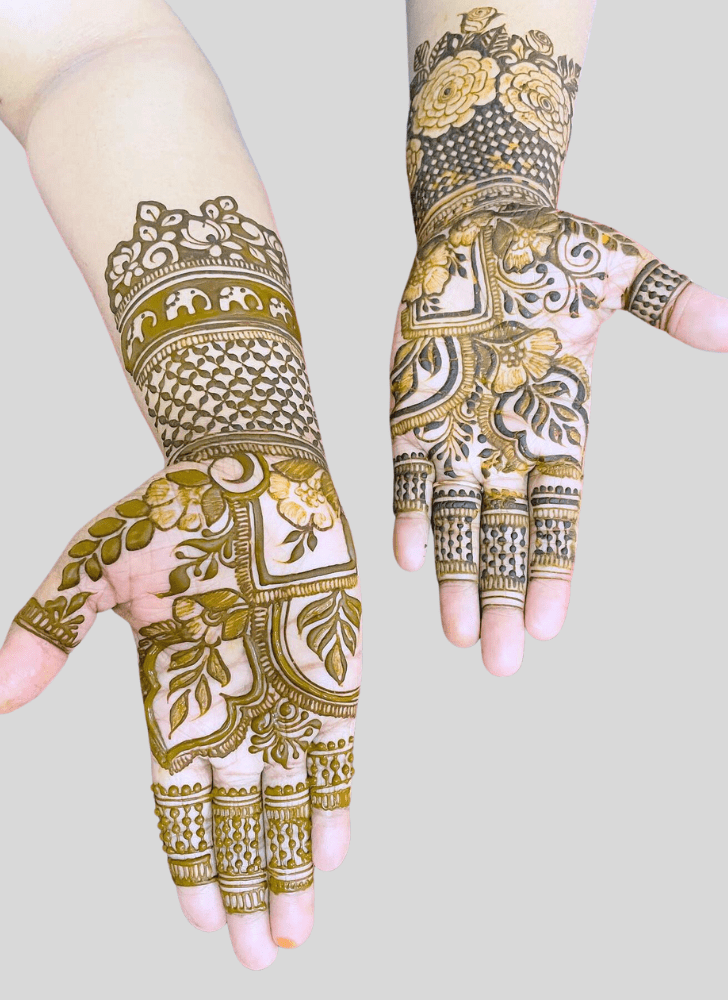 Ideal Gangaur Henna Design