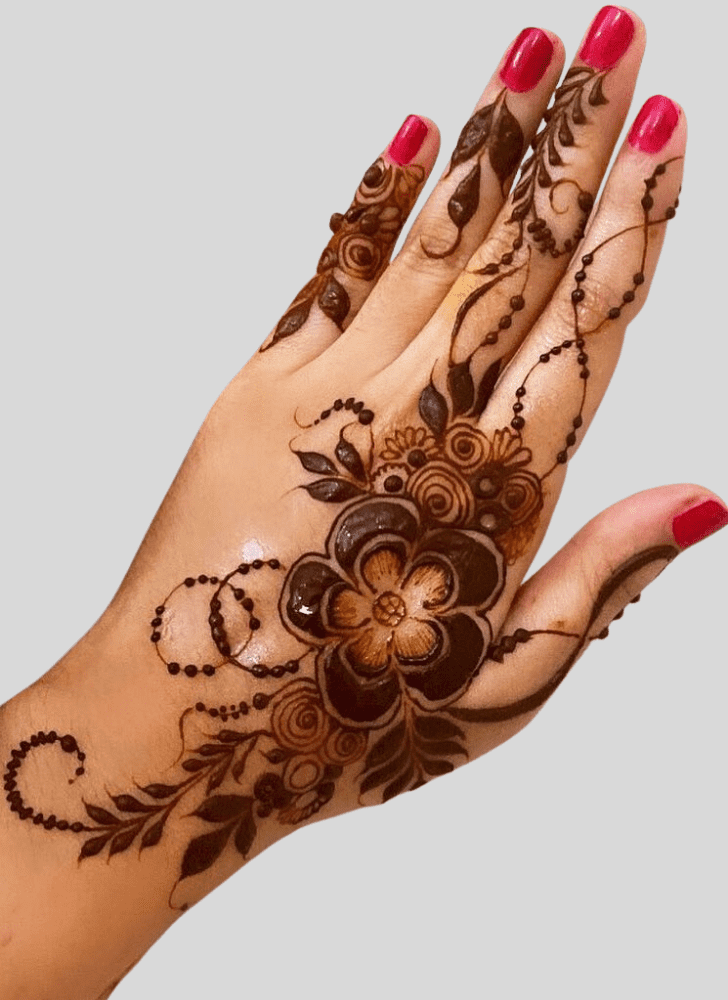 Inviting Gangaur Henna Design