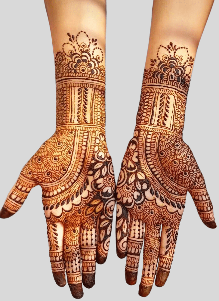Magnetic Gangaur Henna Design