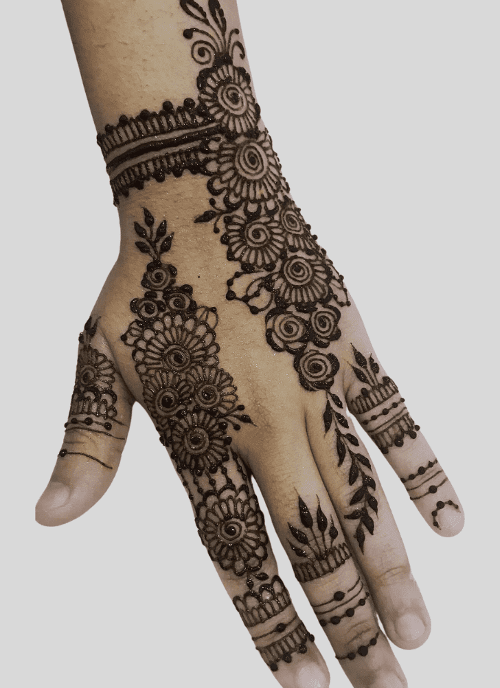 Nice Gangaur Henna Design