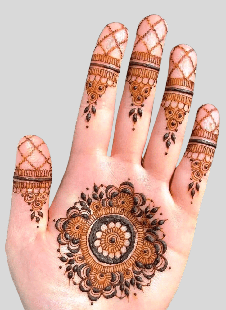 Pleasing Gangaur Henna Design