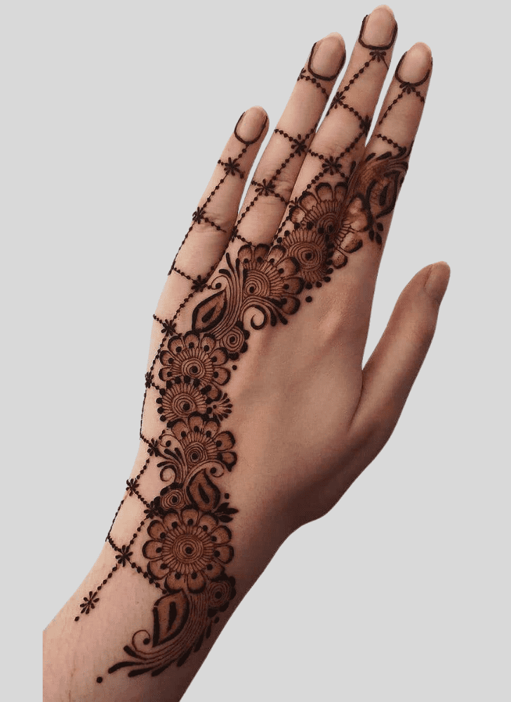 Pretty Gangaur Henna Design