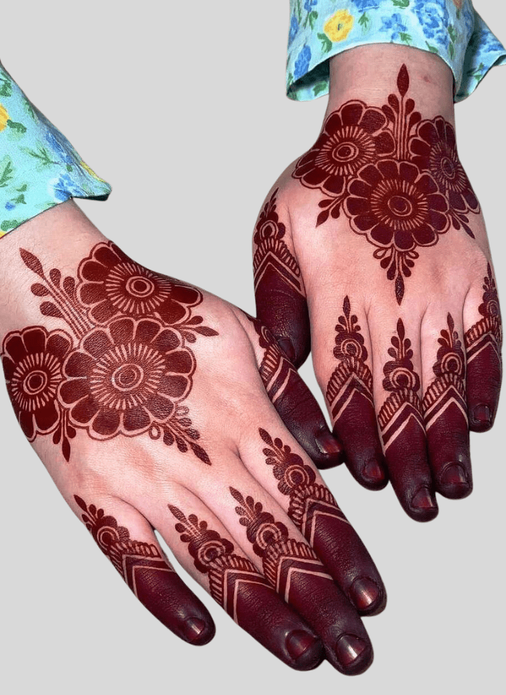 Radiant Gangaur Henna Design