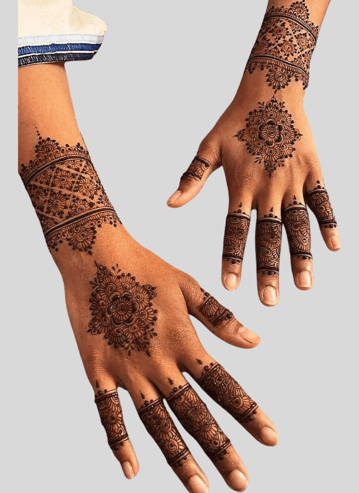 Ravishing Gangaur Henna Design