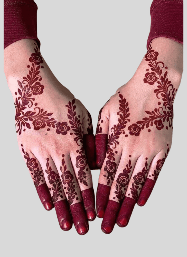 Slightly Gangaur Henna Design