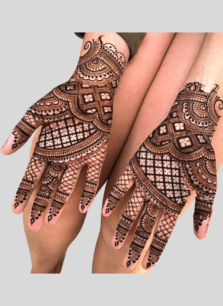 Stunning Gangaur Henna Design