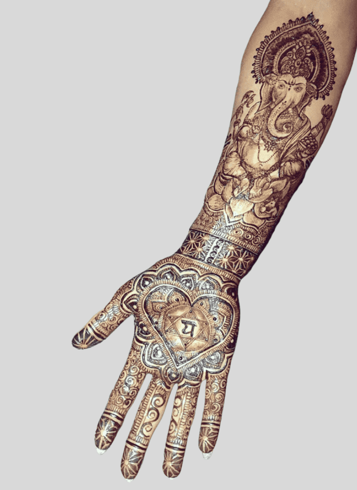 Cute Ganpati Henna design