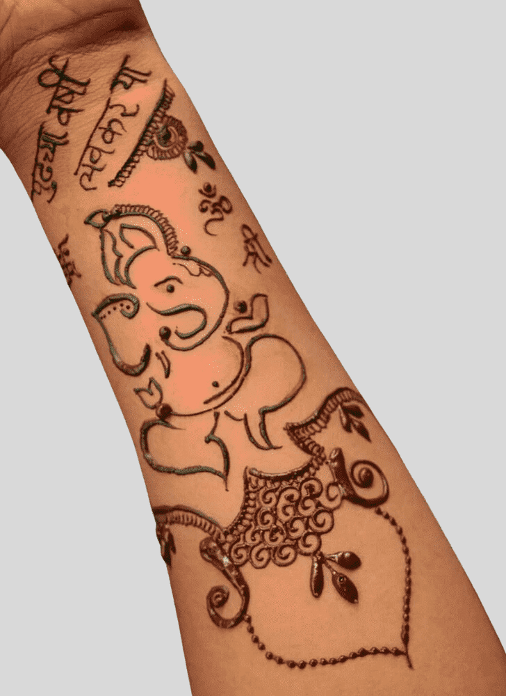 Ganpati Henna design