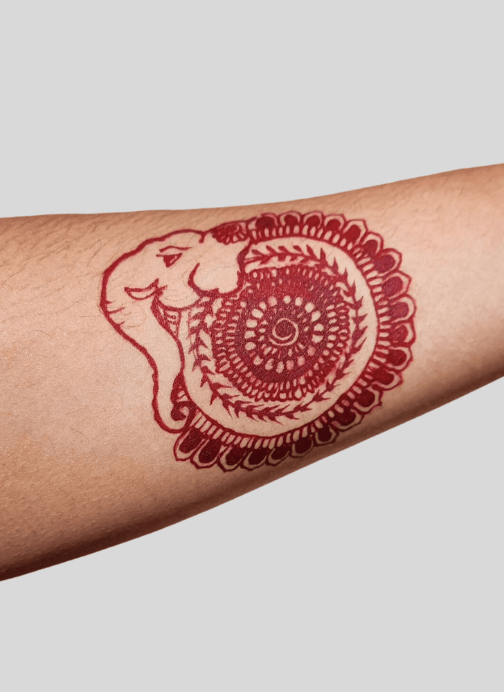 Nice Ganpati Henna design
