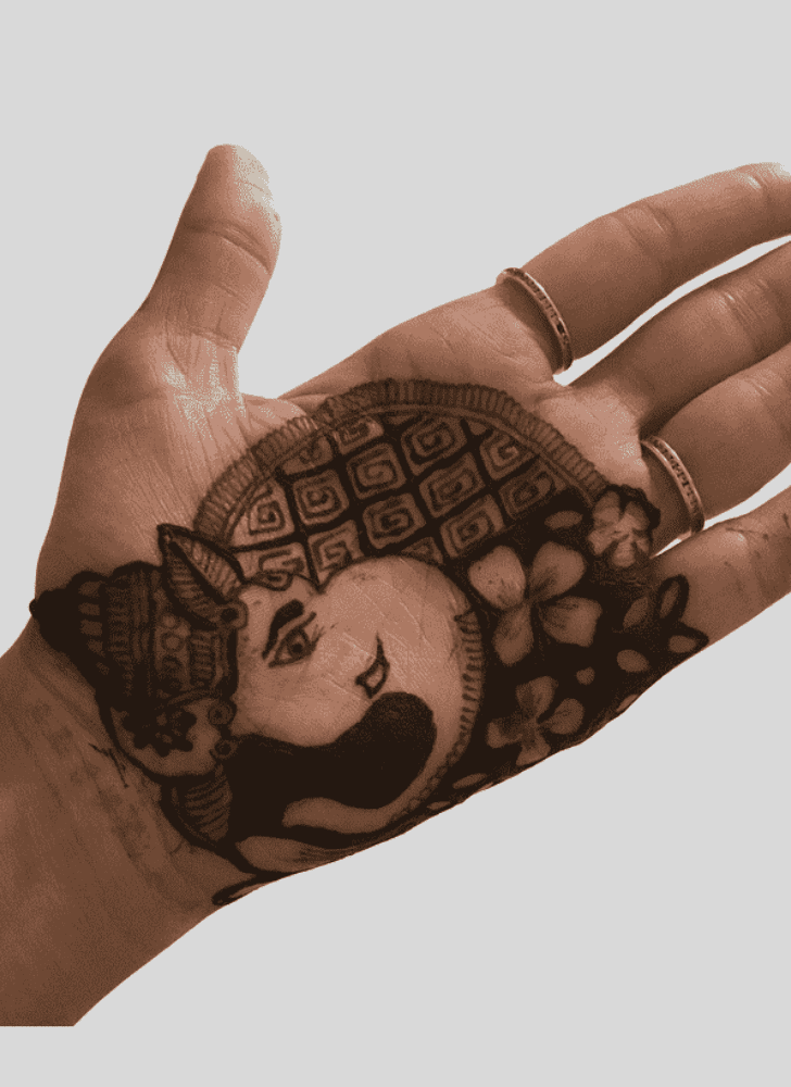 Ravishing Ganpati Henna design
